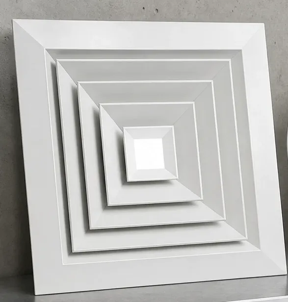 Representative square ceiling diffusers
