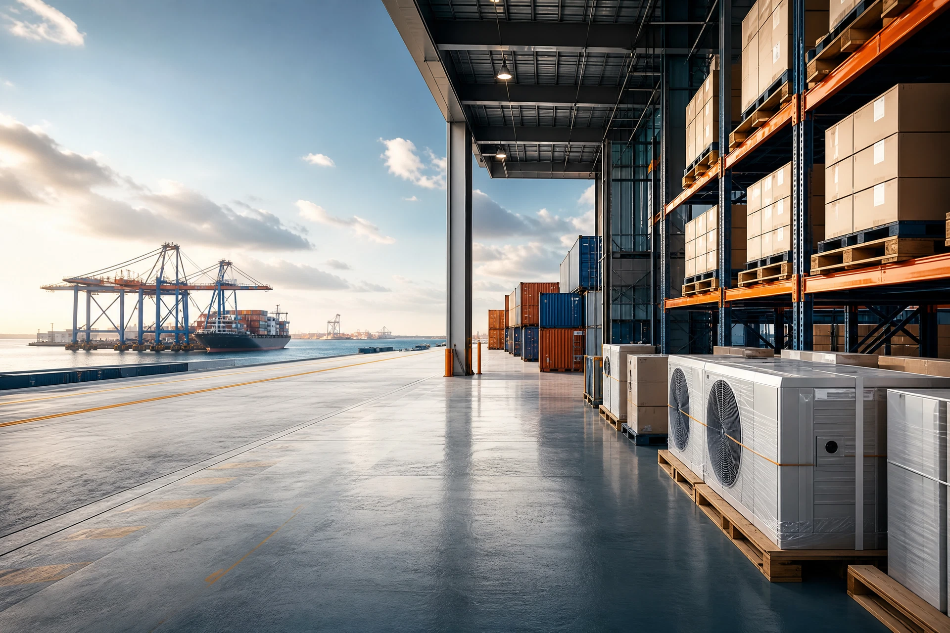 Organized HVAC supply chain and warehouse